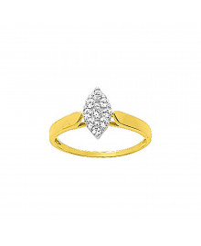 Bague Femme - Oxyde de zirconium - Or 18 Carats