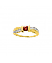 Bague Femme - rubis - Or 18 Carats