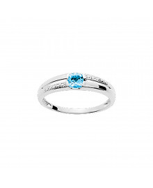 Bague Femme - topaze - Or 18 Carats