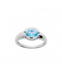 Bague Femme - topaze - Or 18 Carats
