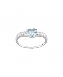 Bague Femme - topaze - Or 18 Carats