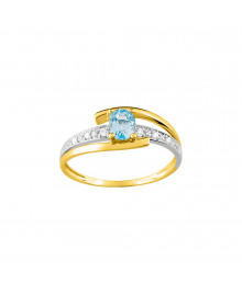 Bague Femme - topaze - Or 18 Carats