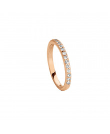 Bague Femme - Oxyde de zirconium -  Plaqué Or
