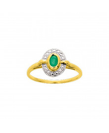Bague Femme - émeraude - Or 18 Carats