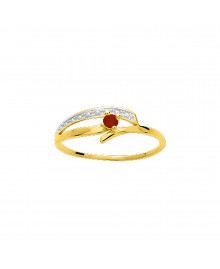 Bague Femme - rubis - Or 18 Carats