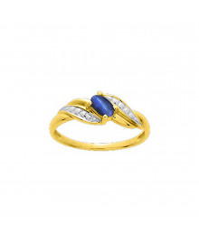 Bague Femme - saphir - Or 18 Carats
