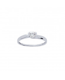 Bague Femme - Oxyde de zirconium - Or 9 Carats