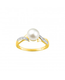 Bague Femme - perle - Or 9 Carats