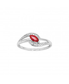 Bague Femme - Diamant - Or 9 Carats