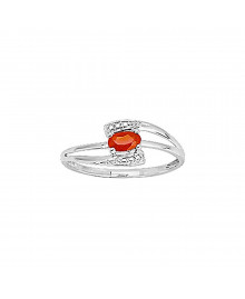 Bague Femme - rubis - Or 9 Carats