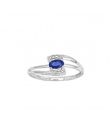 Bague Femme - saphir - Or 9 Carats