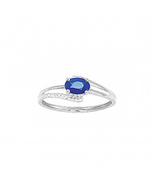 Bague Femme - saphir - Or 9 Carats