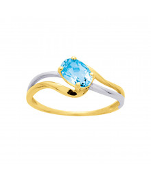 Bague Femme - topaze - Or 9 Carats