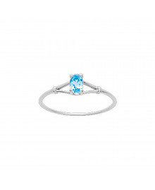 Bague Femme - topaze - Or 9 Carats