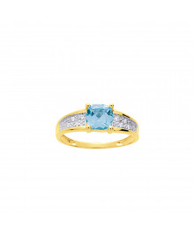 Bague Femme - Oxyde de zirconium - Or 9 Carats
