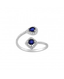 Bague Femme - Oxyde de zirconium - Or 9 Carats