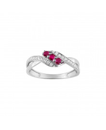 Bague Femme - Oxyde de zirconium - Or 9 Carats