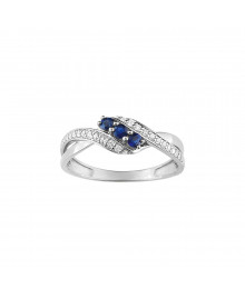 Bague Femme - Oxyde de zirconium - Or 9 Carats