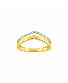 Bague Femme - Oxyde de zirconium - Or 9 Carats