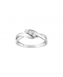 Bague Femme - Oxyde de zirconium - Or 9 Carats