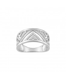 Bague Femme - Oxyde de zirconium - Or 9 Carats