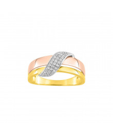 Bague Femme - Oxyde de zirconium - Or 9 Carats