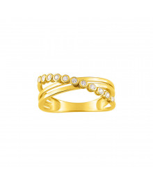 Bague Femme - Oxyde de zirconium - Or 9 Carats