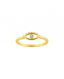 Bague Femme - topaze - Or 9 Carats