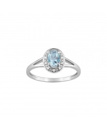 Bague Femme - Oxyde de zirconium - Or 9 Carats