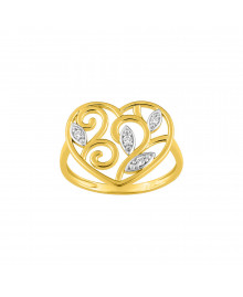 Bague Femme - Oxyde de zirconium - Or 9 Carats