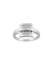 Bague Femme - Oxyde de zirconium - Or 9 Carats