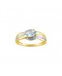 Bague Femme - topaze - Or 9 Carats