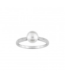 Bague Femme - perle - Or 9 Carats
