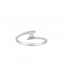 Bague Femme - Oxyde de zirconium - Or 9 Carats