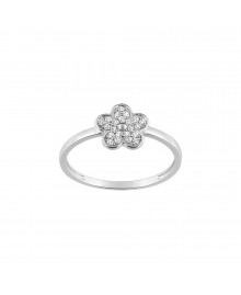 Bague Femme - Oxyde de zirconium - Or 9 Carats