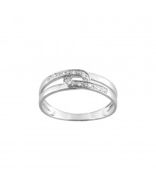 Bague Femme - Oxyde de zirconium - Or 9 Carats