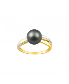 Bague Femme - Perle de tahiti - Or 9 Carats