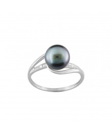 Bague Femme - Perle de tahiti - Or 9 Carats