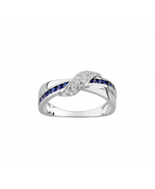 Bague Femme - saphir - Or 9 Carats