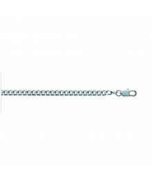 Chaine Homme - Argent 925 - Chaîne gourmette - Largeur : 3,5 mm - Longueur : 55 cm