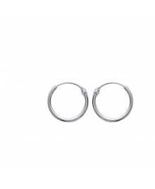 Créoles Femme - Argent 925 - Largeur : 14 mm