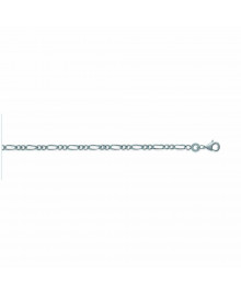 Chaine Homme - Argent 925 - Cheval alternée 1+2 - Largeur : 2,2 mm - Longueur : 55 cm
