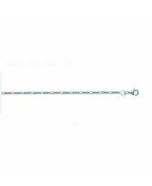 Chaine Homme - Argent 925 - Cheval alternée 1+3 - Largeur : 1,4 mm - Longueur : 50 cm