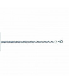 Chaine Homme - Argent 925 - Cheval alternée 1+3 - Largeur : 2,2 mm - Longueur : 50 cm