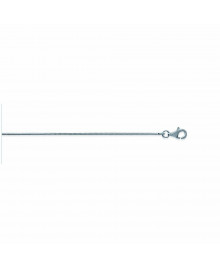 Chaine Femme - Argent 925 - Châine serpentine - Largeur : 1 mm - Longueur : 40 cm