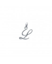 Pendentif Mixte - Argent 925 - Initiale L