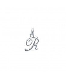 Pendentif Mixte - Argent 925 - Initiale R