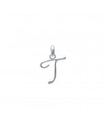 Pendentif Mixte - Argent 925 - Initiale T