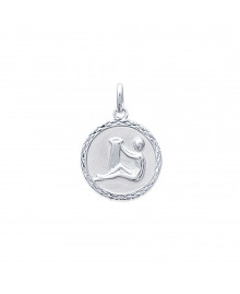 Pendentif Mixte - Argent 925 - Signe Astrologique - Verseau