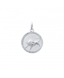 Pendentif Mixte  - Argent 925 - zodiaque taureau
